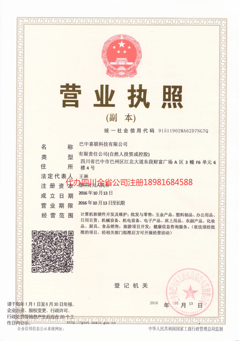 宝兴宝兴喜联科技有限公司